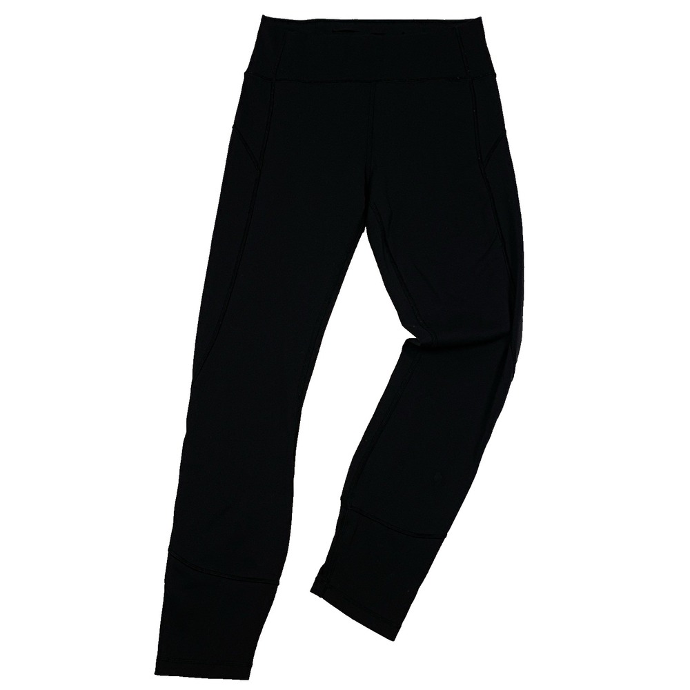 Lululemon In Movement 7/8 Tight 25" Black Everlux Leggings Womens Size 8